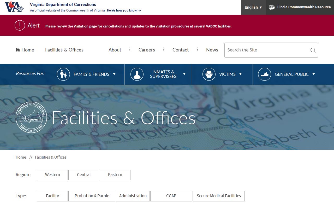 VADOC Mecklenburg County release and supervision office lookup